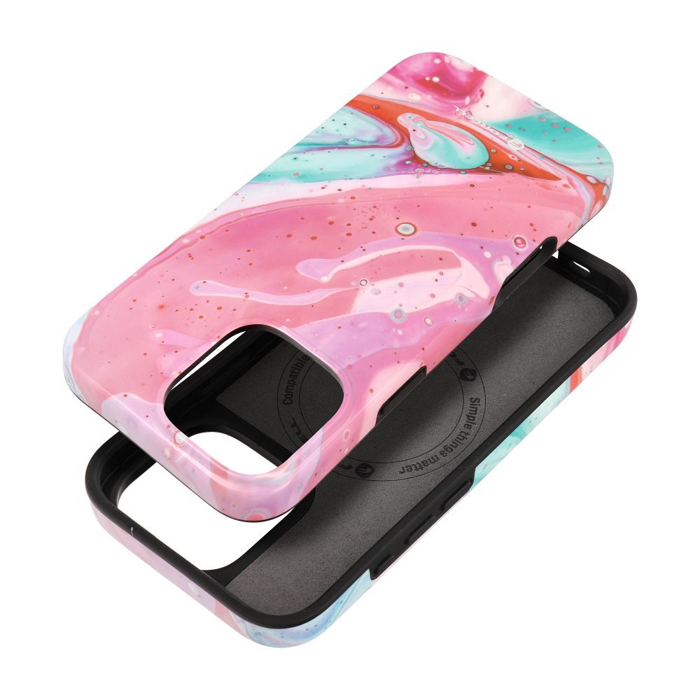 Ümbris F-Protect Mirage Magsafe iPhone 16 Pro Max (roosa marmor)
