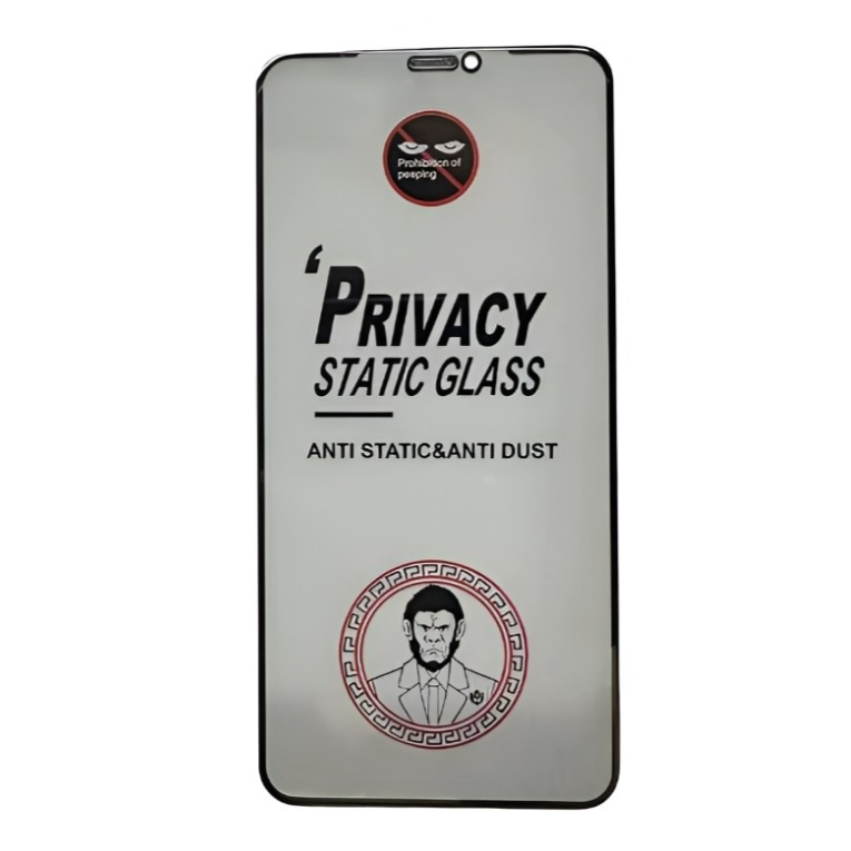 Kaitseklaas "Mr. Monkey Anti-Static Privacy" Full Glue iPhone 15 Plus / 16 Plus (must)