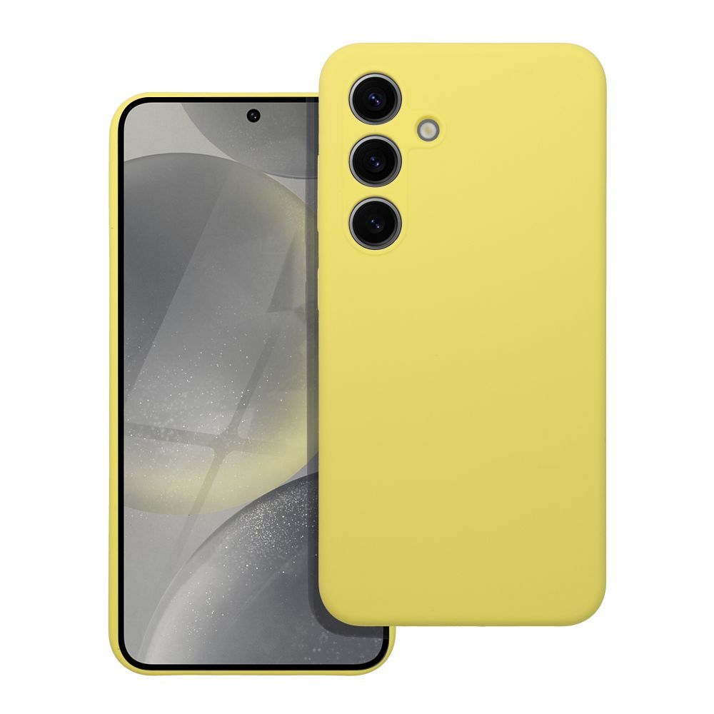 Ümbris Silicone 2mm Samsung S25 Edge (kollane)