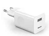 USB Adapter Baseus Quick Charger CCALL-BX02 USB-A 24W (valge)