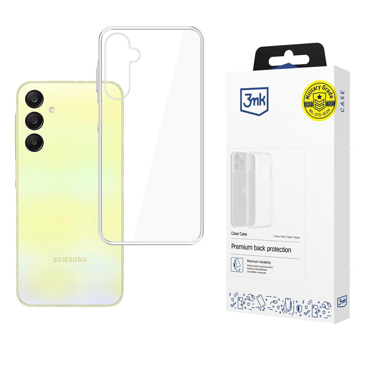 Silikoon 3MK Samsung Case 1,2mm Samsung A266 A26 5G (läbipaistev)