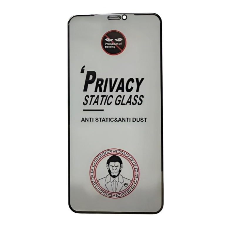 Kaitseklaas "Mr. Monkey Anti-Static Privacy" Full Glue iPhone 16 Pro Max (must)