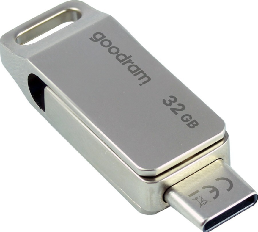 Mälupulk Goodram 32GB OTG USB 3.0 / Type-C (hõbedane)