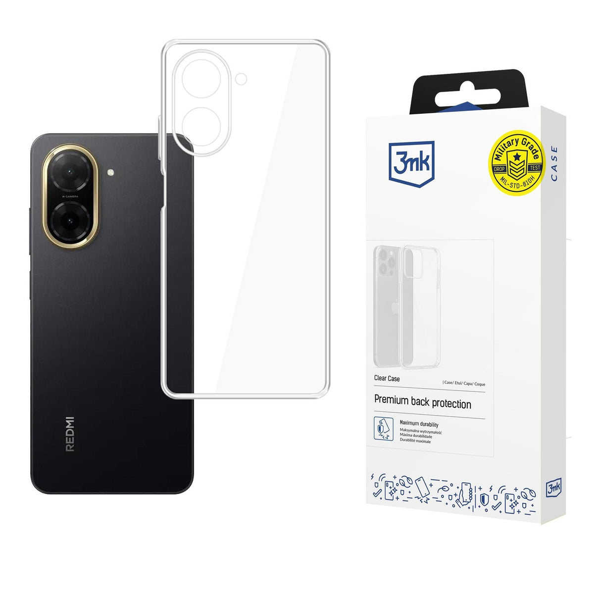 Silikoon 3mk Clear 1,2mm Xiaomi Redmi A5 (läbipaistev)