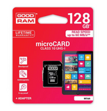 Mälukaart Micro SD Goodram 128 GB HC UHS-I Class 10 + SD Adapter