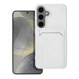 Silikoon Forcell Card Samsung Galaxy S24 (valge)