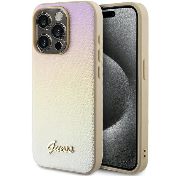 Guess Ümbris GUHCP15LPSAIRSD iPhone 15 Pro (kuldne)