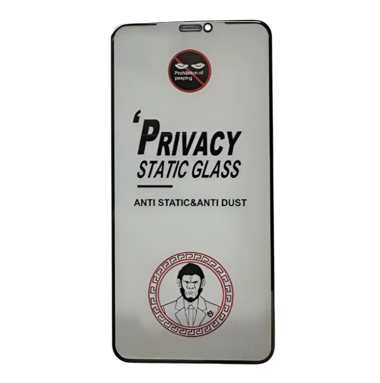 Kaitseklaas "Mr. Monkey Anti-Static Privacy" Full Glue iPhone 12 Mini (must)