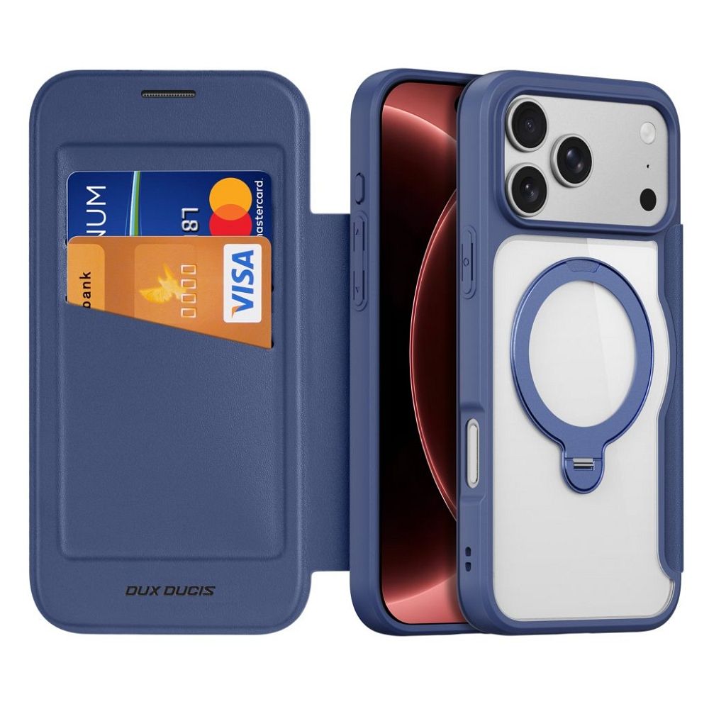 Ümbris kaanega Dux Ducis Skin X Pro iPhone 18 Pro Max (sinine)