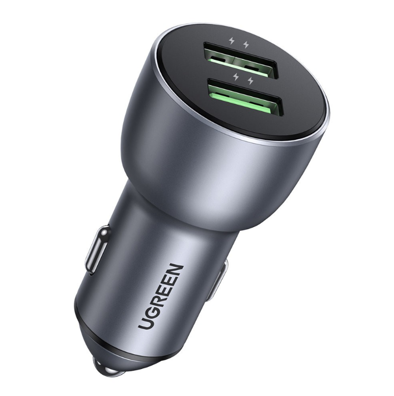 Autolaadija Ugreen CD213 2xUSB-A 36W (hall)