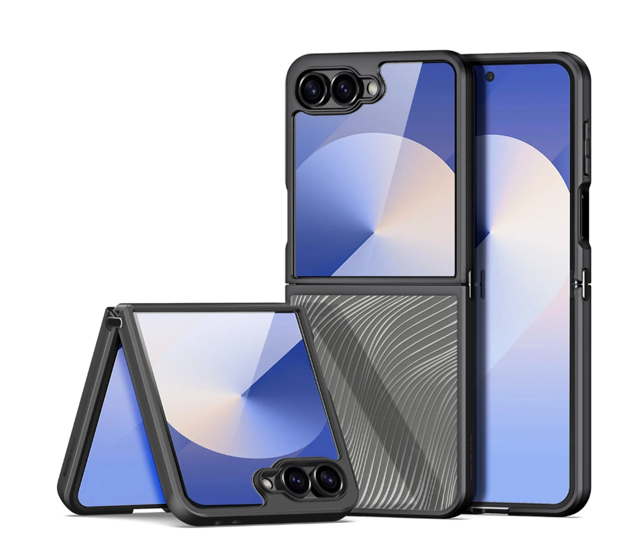 Ümbris Dux Ducis Aimo Samsung Galaxy Z Flip 7 (läbipaistev / must)