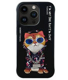 Ümbris Nimmy Glasses Cool Cat iPhone 15 Pro Max (must)