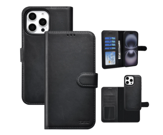 Ümbris kaanega TUNIQ MagSafe iPhone 16 Pro Max (must)