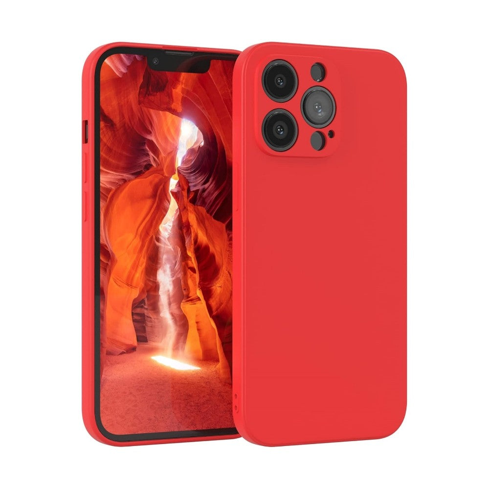 Silikoon Liquid Silicone 1.5mm Iphone 13 Pro Max (punane)