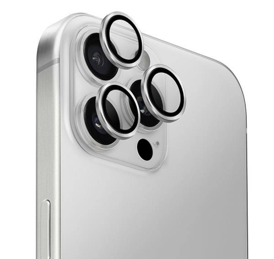 Kaitseklaas Uniq Optix tagakaamerale iPhone 16 Pro/ 16 Pro Max (hõbe)