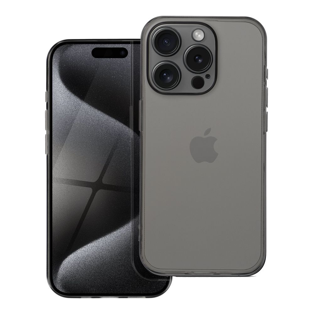 Ümbris BOX PREMIUM 1,5 mm Iphone 13 Pro Max (läbipaistev / must)