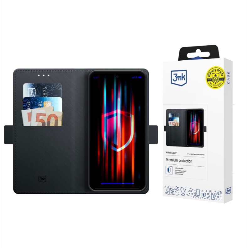 Ümbris kaanega 3mk Wallet Samsung A175 A17 4G / A176 A17 5G (must)