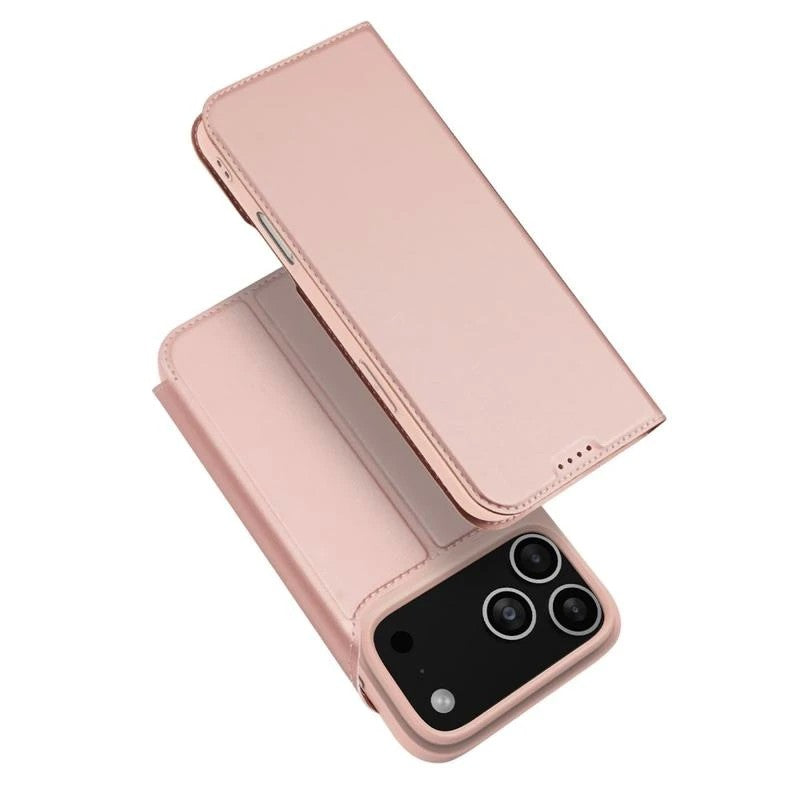 Ümbris kaanega Dux Ducis Skin Pro iPhone 17 Pro Max (roosakuld)