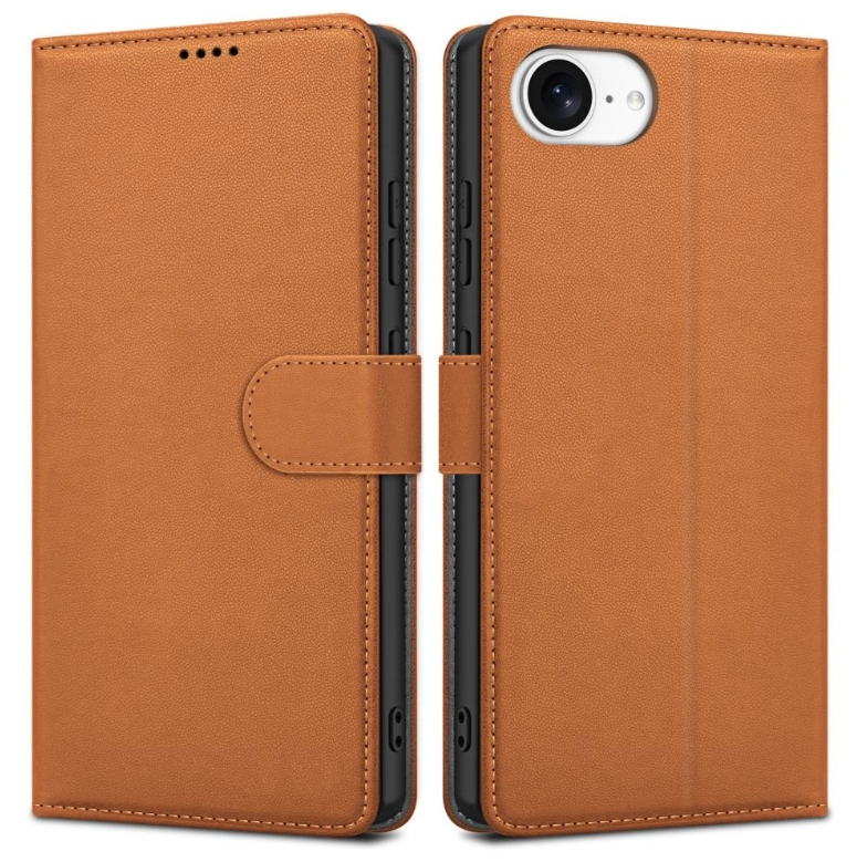 Ümbris kaanega Fancy Wallet Samsung A51 (pruun)