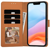 Ümbris kaanega Fancy Wallet Samsung A51 (pruun)