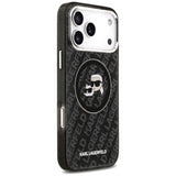 Karl Lagerfeld IML Glitter Karl&Choupette Heads Logo MagSafe iPhone 17 Pro Max (must)