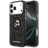 Karl Lagerfeld IML Glitter Karl&Choupette Heads Logo MagSafe iPhone 17 Pro Max (must)