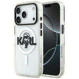 Karl Lagerfeld IML Karl Sketch Logo MagSafe Case for iPhone 17 Pro (läbipaistev)