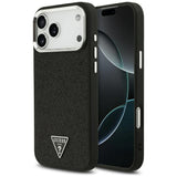Guess Ümbris Glitter Triangle Logo MagSafe iPhone 17 Pro Max (must)