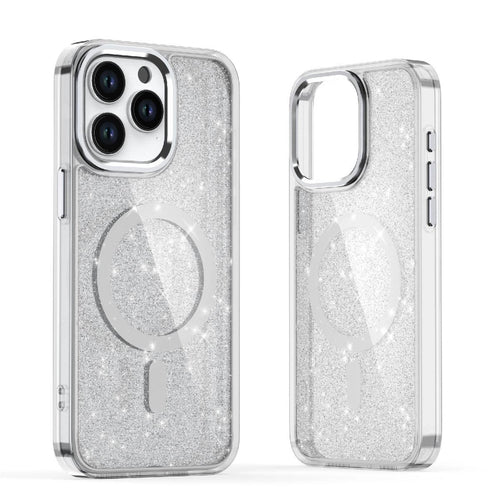 Ümbris Glitter MagSafe iPhone 17 Pro (läbipaistev)