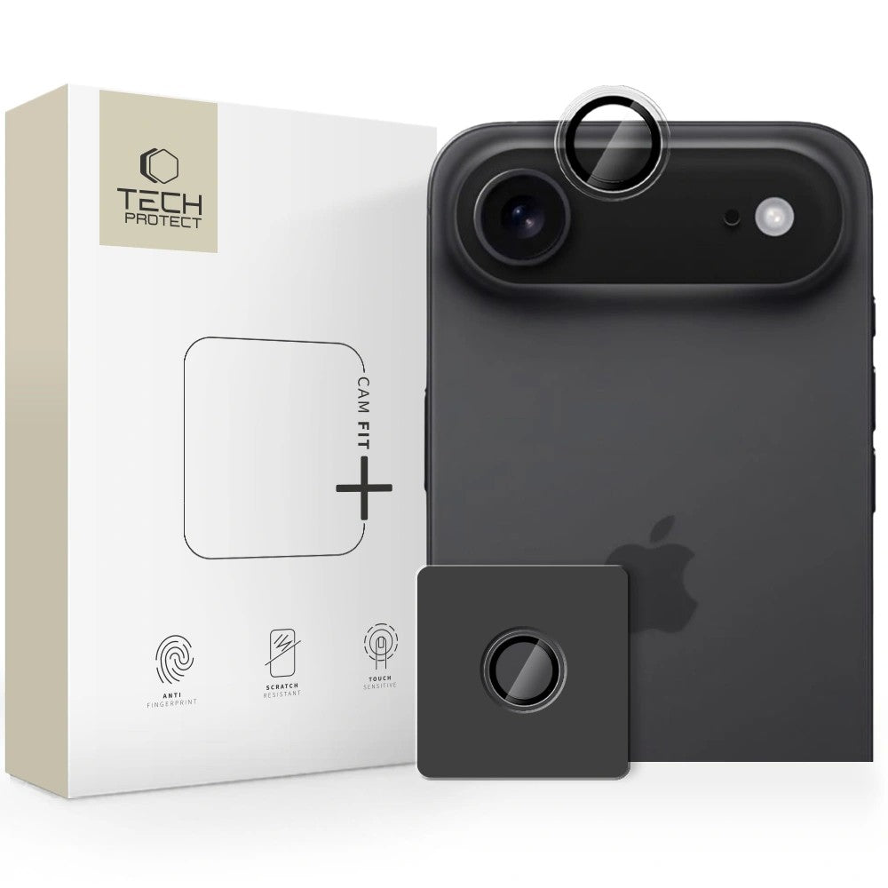 Kaitseklaas Tech-Protect Camring Fit+ tagakaamerale iPhone Air (läbipaistev)