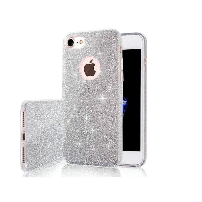 Silikoon 3 in 1 Iphone 13 mini (hõbe glitter)