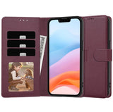 Ümbris kaanega Fancy Wallet Samsung A53 5G (viinamari)