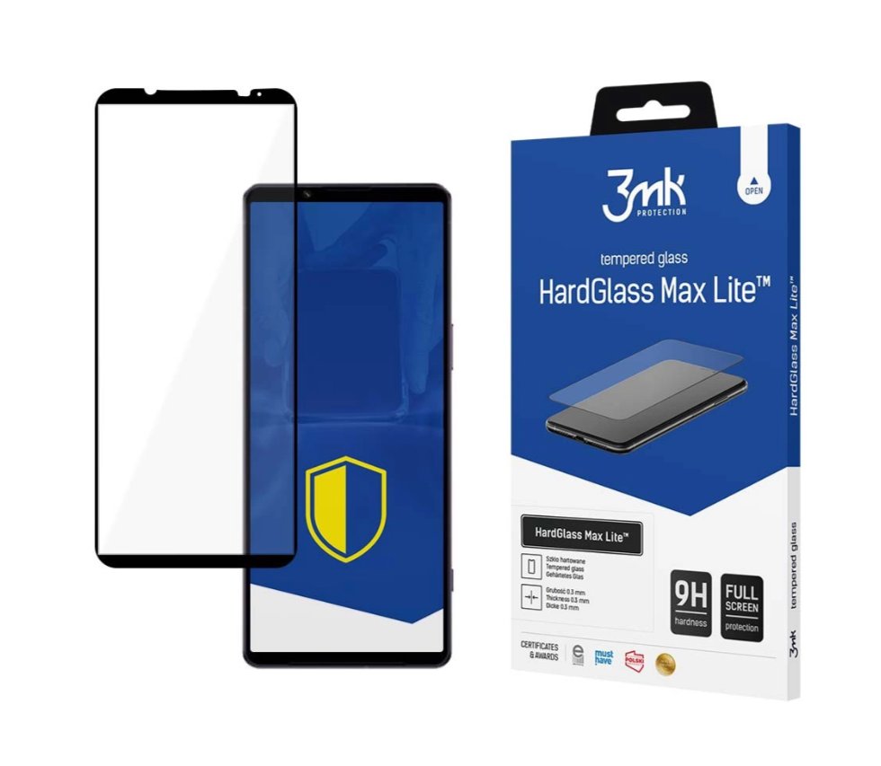 Kaitseklaas 3MK HardGlass Sony Xperia 1 V (must)