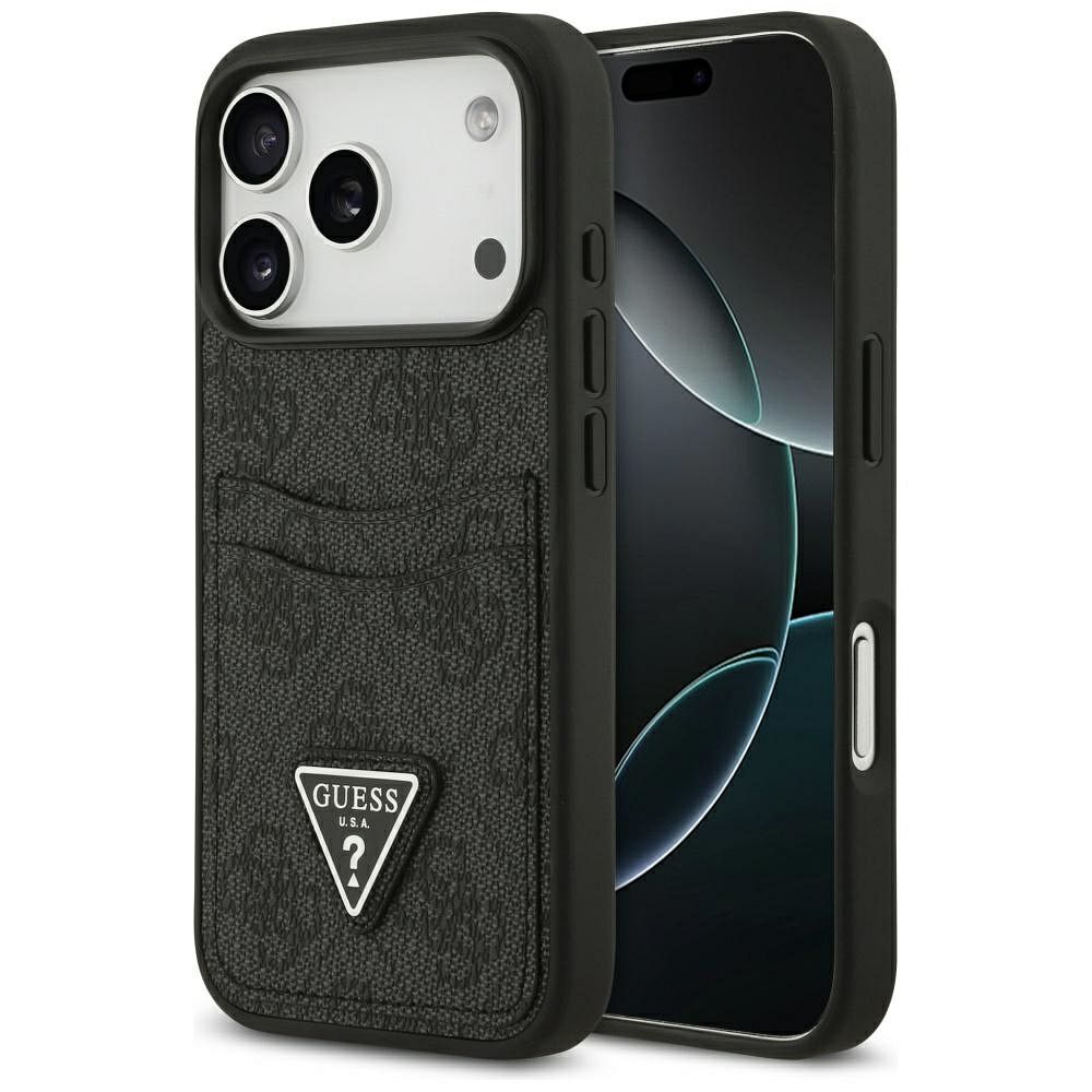 Guess Ümbris kaarditaskuga GUHCP17LP4TPK iPhone 17 Pro (must)
