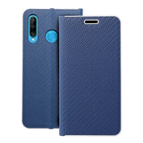Ümbris LUNA Book Carbon Huawei P30 Lite (sinine)