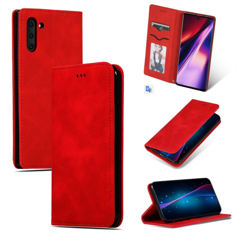Ümbris kaanega "Business Style" Samsung A17 (punane)