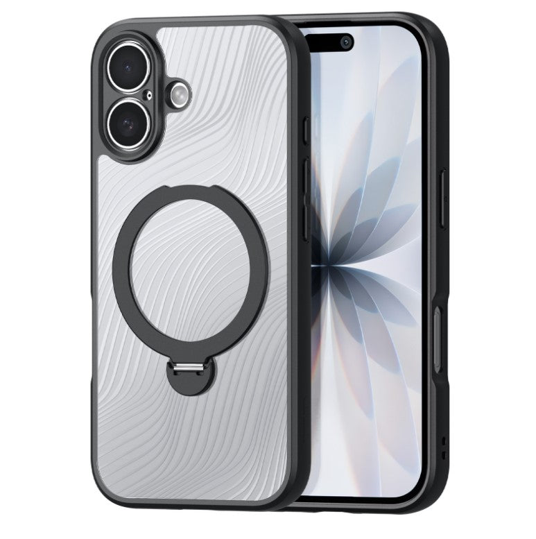 Ümbris Dux Ducis Aimo Mag Ring Stand Apple iPhone 17 (läbipaistev / must)