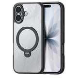 Ümbris Dux Ducis Aimo Mag Ring Stand Apple iPhone 17 (läbipaistev / must)