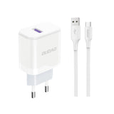 Laadija Dudao A20EU USB-A 18W + USB-C (valge)