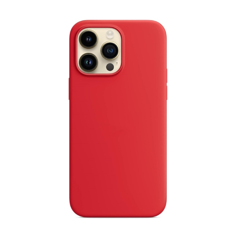 Ümbris Mag Silicone Apple iPhone 14 Pro (punane)