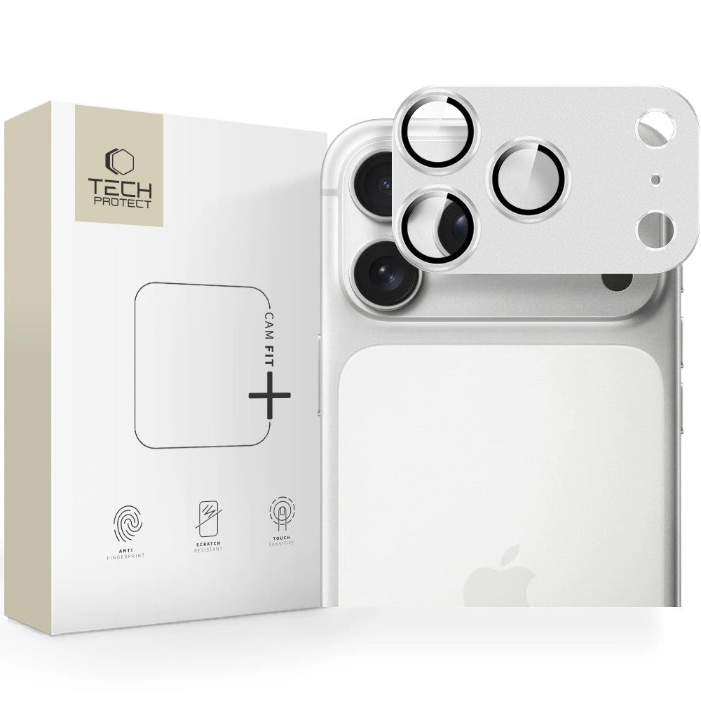 Kaitseklaas Tech-Protect CamFull Fit+ tagakaamerale iPhone 17 Pro Max (hõbe)