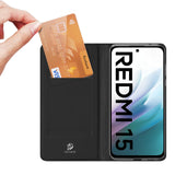 Ümbris kaanega Dux Ducis Skin Pro Xiaomi Redmi 15 4G / Redmi 15 5G (must)