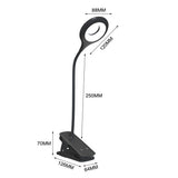 Lugemislamp Wozinsky Mini juhtmevaba klambriga + USB-C kaabel (must)