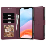 Ümbris kaanega Fancy Wallet Samsung A36/A56 (viinamari)