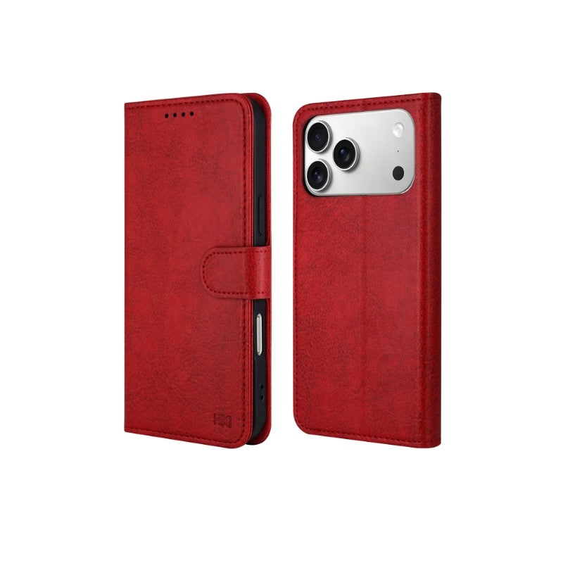 Ümbris kaanega HDD Clasp Wallet Case Samsung A17 (punane)