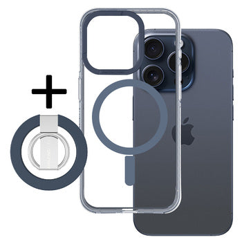 Ümbris AmazingThing Titan Pro Grip Ring Magsafe Apple iPhone 15 Pro (tumesinine)
