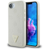Guess Ümbris Guess Grained Hot Stamp Peony Rriangle Logo MagSafe iPhone 16e (beez)