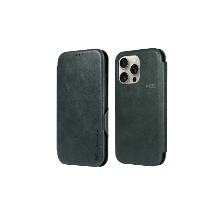 Ümbris kaanega HDD Classic Wallet Case Samsung S21 FE 5G (roheline)