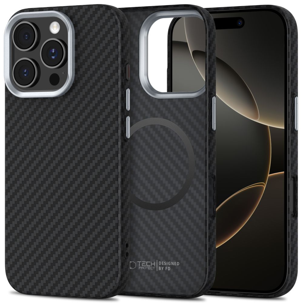 Ümbris Ion Carbon MagSafe Case iPhone 16 Pro Max (must)