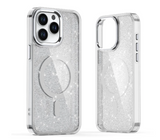Silikoon Crystal Glitter MagSafe Case Samsung Galaxy S26 (läbipaistev/valge)